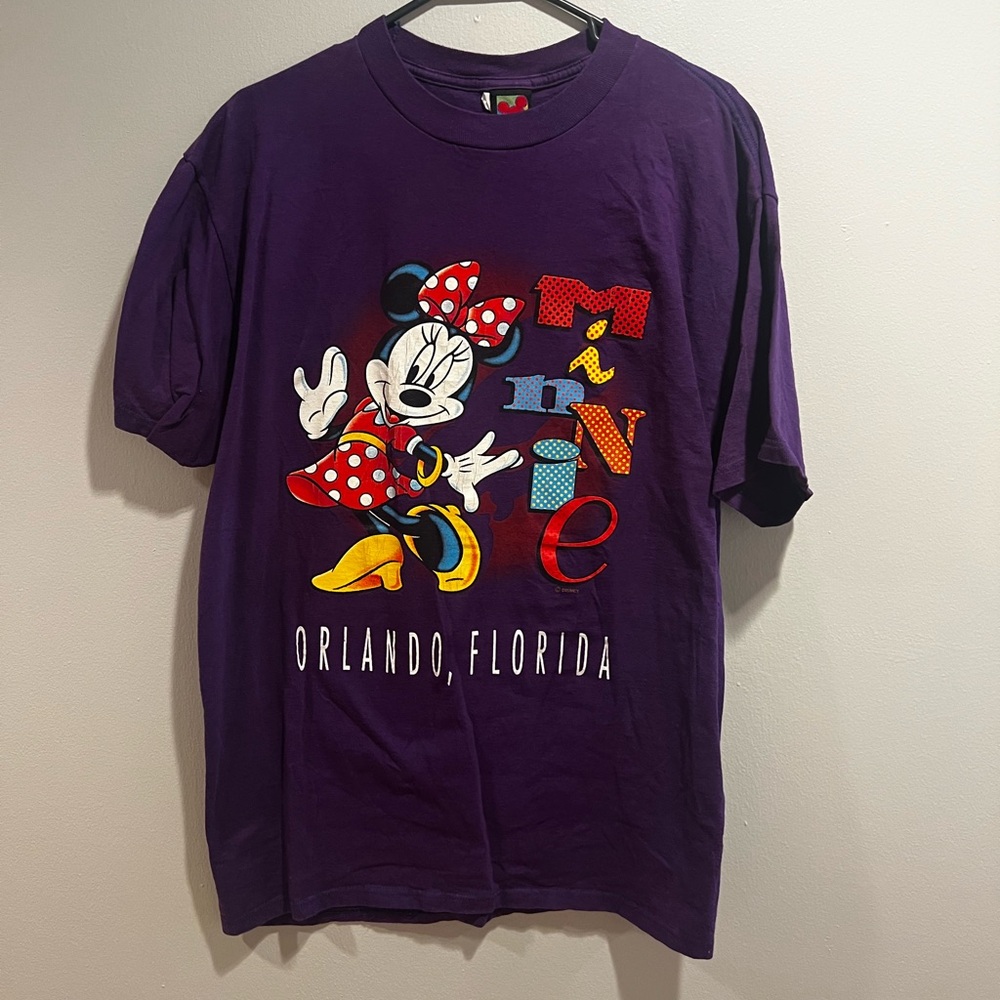 Vintage Disney Minnie Mouse Purple T-Shirt